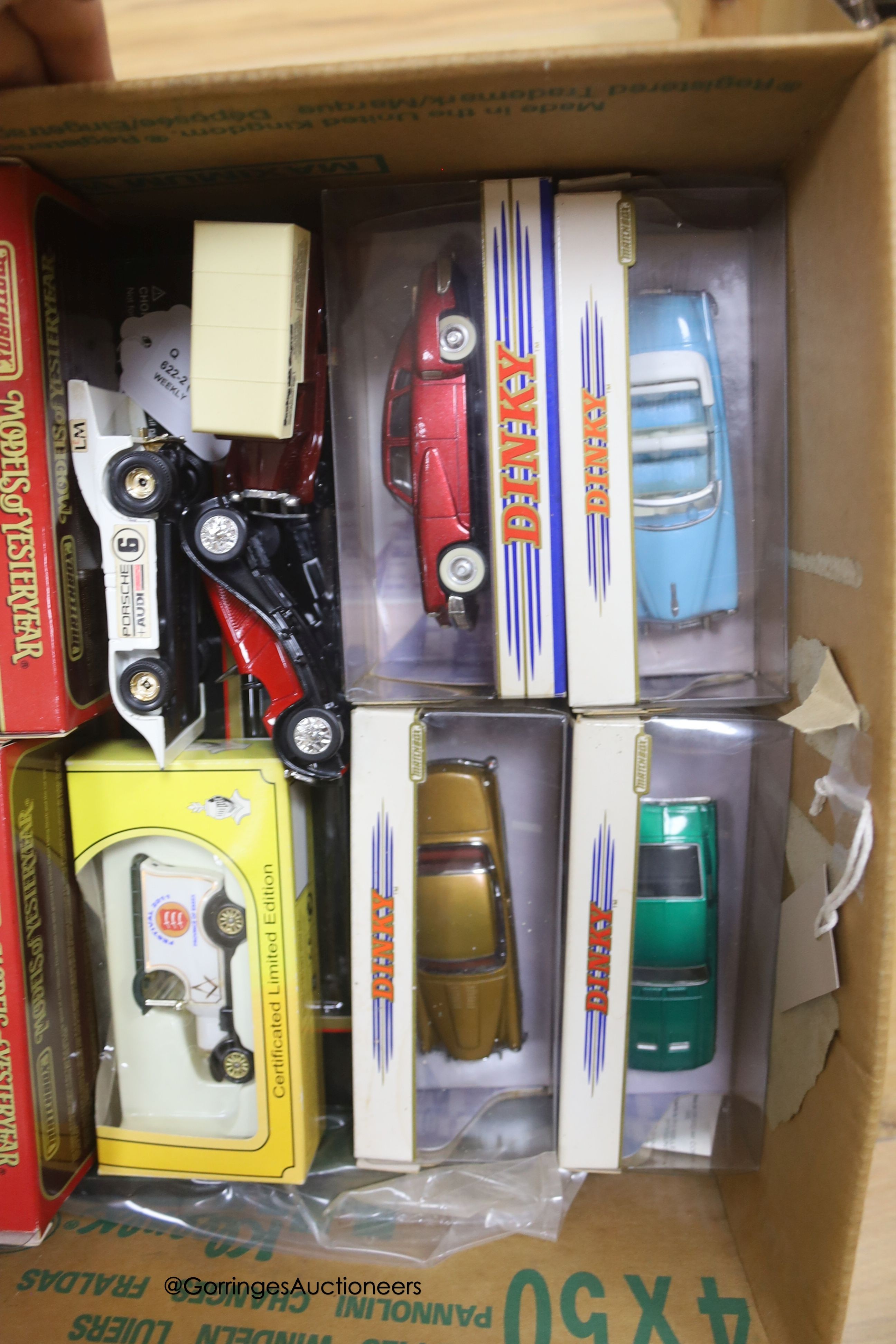 A collection of Corgi, Dinky, Matchbox and other diecast vehicles